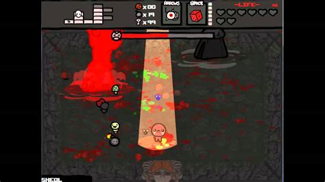 The Binding Of Isaac Sheol Isaac Vs Satan Sexy Lazer Youtube