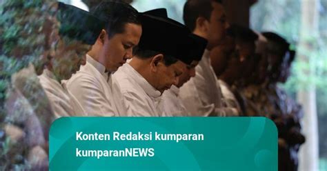 Prabowo Salat Idul Adha Di Hambalang Sapa Warga Hingga Foto Bersama