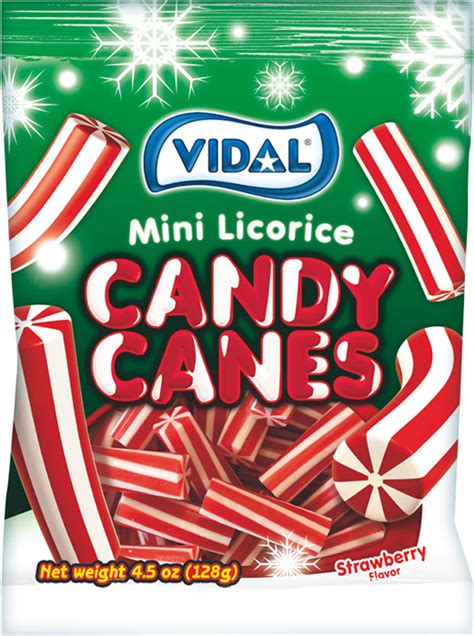 Vidal Mini Licorice Candy Canes Peg Bag Strawberry «