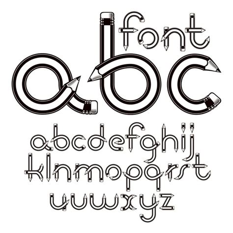 Conjunto De Letras Del Alfabeto Ingl S En Min Sculas Vectoriales