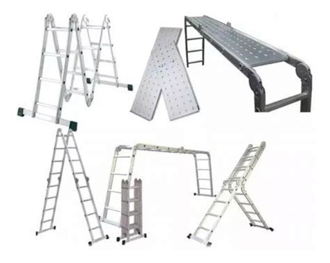 Escalera Aluminio Multipropósito 44 C Plataforma Chapón FyMFerreteria