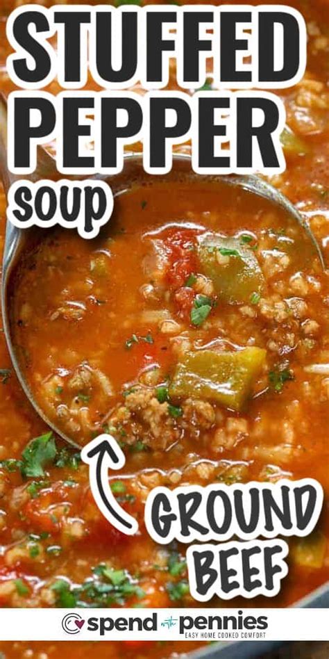 Stuffed Pepper Soup Spend With Pennies