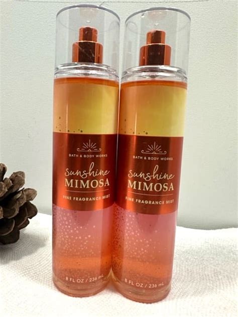 Bath Body Works Sunshine Mimosa Set Of Fine Fragrance Mist Fl Oz