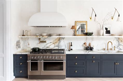 How Athena Calderone Created Her 20 Marble Floating Kitchen Shelf