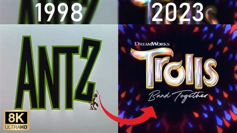 All DreamWorks Trailer Logos 1998 2023 8k YouTube