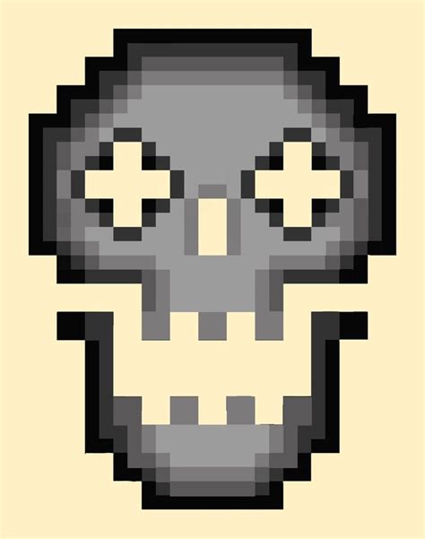 Minecraft Bone Pixel Art