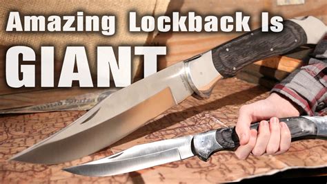 Timber Rattler Scarab Back Giant Pocket Knife Youtube