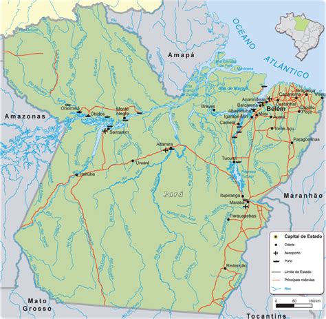 Mapa Do Estado Do Pará