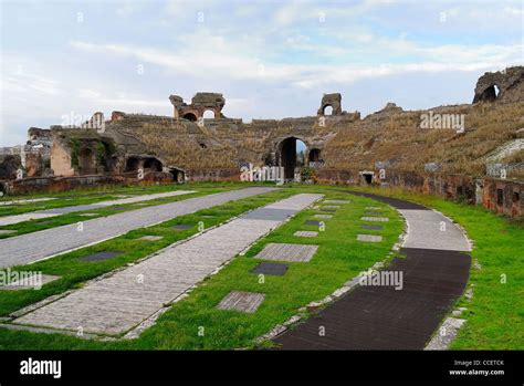 Santa Maria Capua Vetere The Ruins Of The Roman Amphitheatre Of Capua