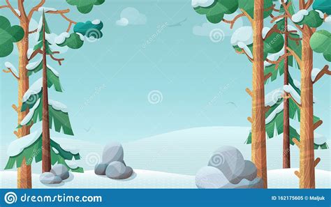 Winter Forest Vector