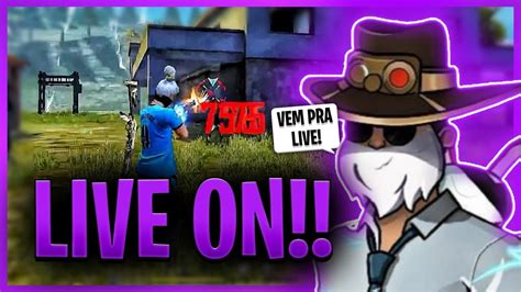 LIVE FF FREE FIRE AO VIVO PRO PLAYER DO PC FRACO 4V4 E X1 DOS