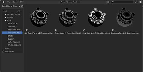 Easy Material Setup V2 Procedural Asset Library Blender Market