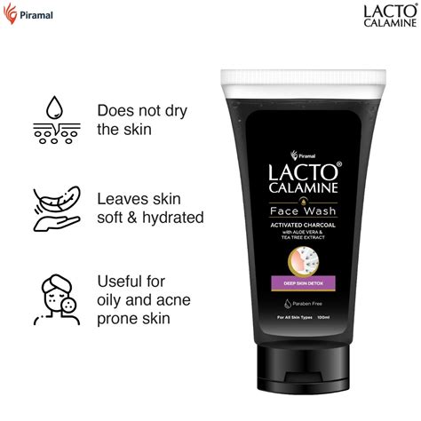 Lacto Calamine Charcoal Face Wash 100ml Price Uses Side Effects