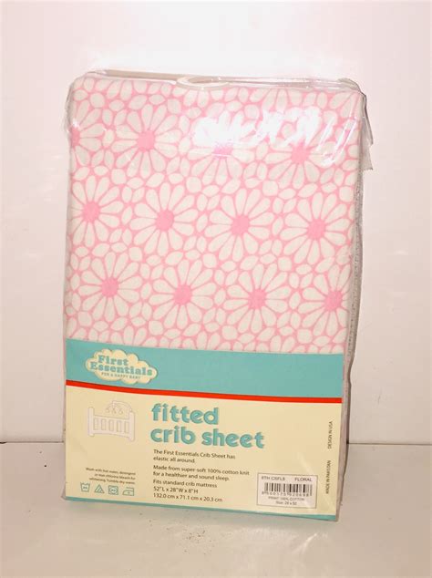 Buy First Essentials Fitted Crib Sheet Pattern Assorted First Essentials 29 First Essentials