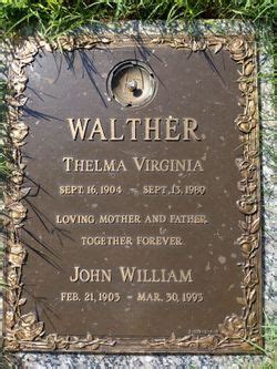 John William Johnny Walther 1903 1993 Mémorial Find a Grave