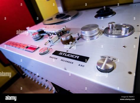 Studer Reel To Reel Tape Recording Machine For Music Stock Photo Alamy