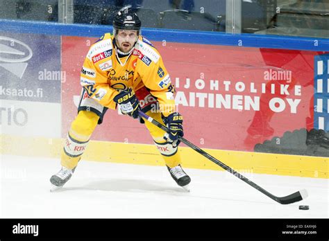 Nov 18 2014 Espoo Suomi Toni Koivisto Of Lukko During Finnish