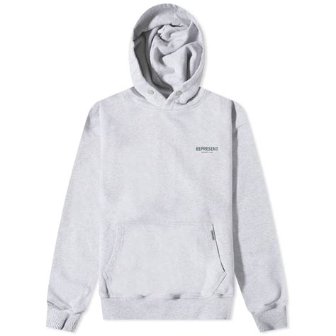 Represent Owners Club Hoodie Light Grey Marl End Hk