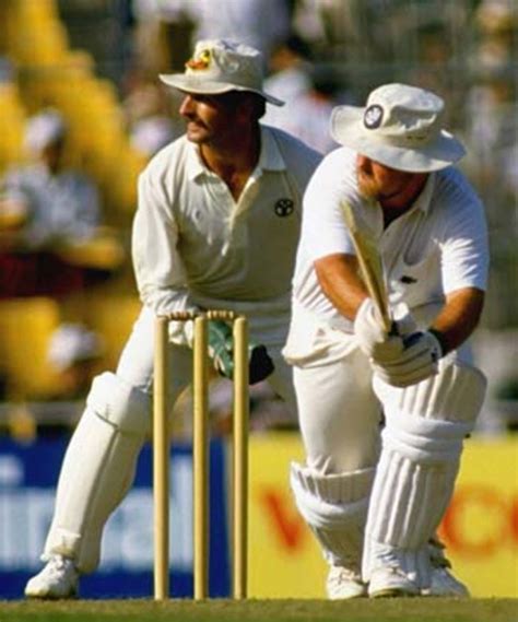 Mike Gatting falls reverse sweeping | ESPNcricinfo.com