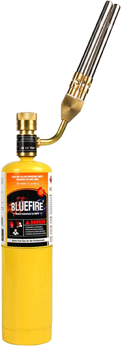 Buy Bluefire Double Flame Jet Turbo Torch Head With Mapp Kit High