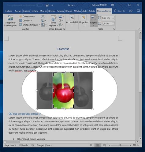 Word Comment Rogner Recadrer Ajuster Une Image Ou Photo Forums