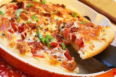 Deep Dish Pizza Crust Recipe ~ PIZZA RECIPES