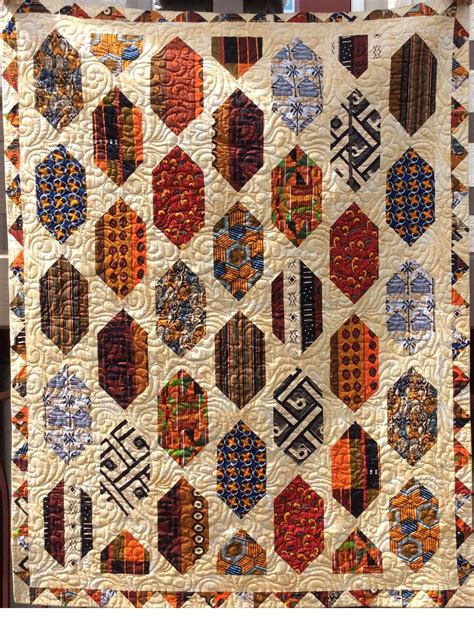 Under African Skies Quilt At Sewcreativeashland In Oregon [trimmed Corners Become Border