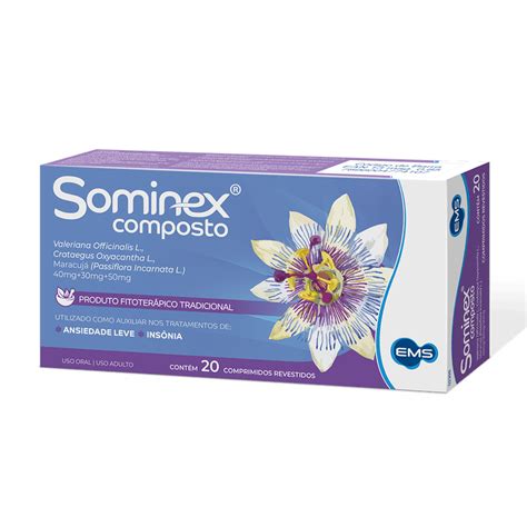 Sominex Composto Fitoterápico Ems 20 Comprimidos Farmalife