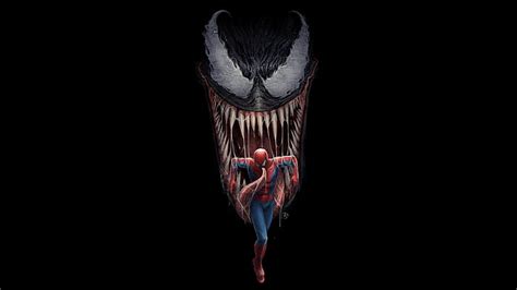 HD wallpaper: spiderman, venom, artwork, 4k, hd, digital art ...