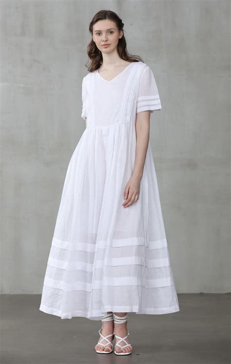 White Linen Dress Linennaive® White Linen Dresses Linen Dress Linen Fashion