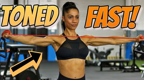 3 Minute Resistance Band Upper Body Workout At Home Youtube