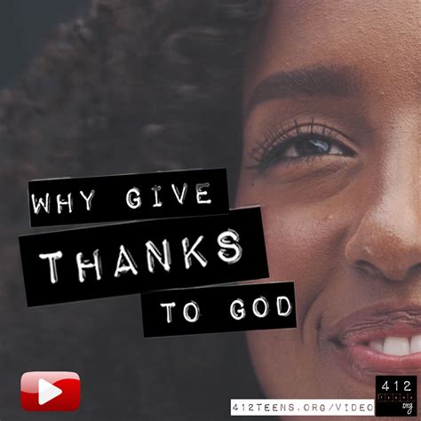 Why Should We Give Thanks To God Video Blog