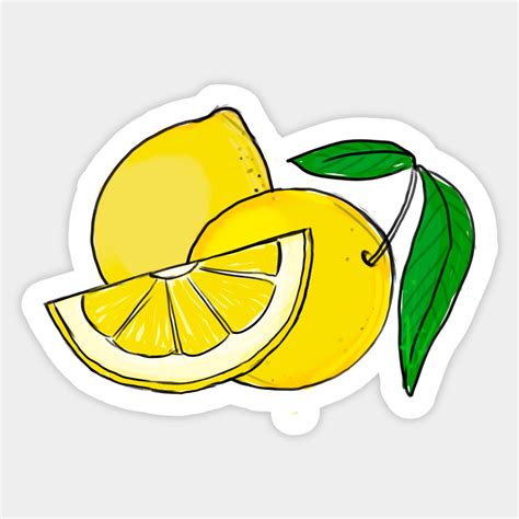 Fresh Lemons Cute Lemon Pattern By Timeinspace Cool Stickers