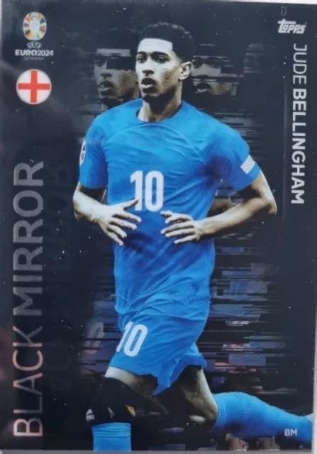 TOPPS MATCH ATTAX Euro 2024 Jude Bellingham Black Mirror Chrome BM EUR