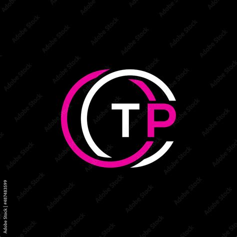 Tp Logo Monogram Isolated On Circle Element Design Template Tp Letter