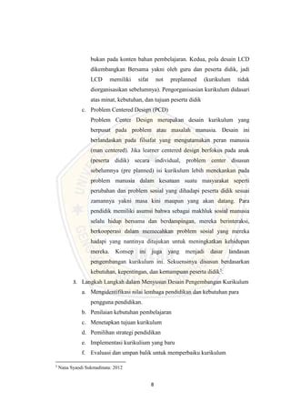 Anatomi Dan Desain Kurikulum Pdf