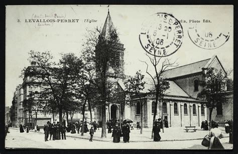 Levallois Perret L Eglise Carte Postale Ancienne Et Vue D Hier Et