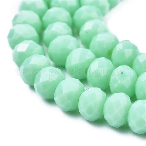 Wholesale Opaque Solid Color Glass Beads Strands Pandahall