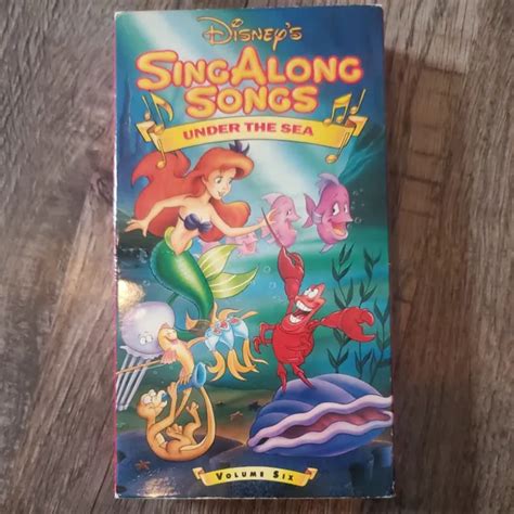 Vintage Disney Sing Along Songs Vhs Under The Sea Ariel Etsy In Hot