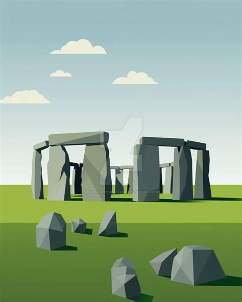 Minimalist Stonehenge by MisconceptionAIArt on DeviantArt