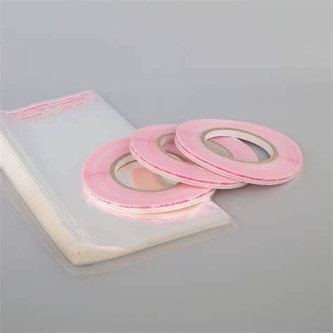 Double Sided Packing Adhesive Packaging Permanent Resealable Bag