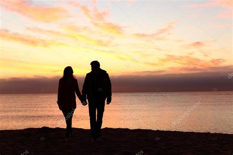 Im Genes Siluetas De Parejas Al Atardecer Siluetas De Pareja