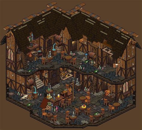 Cozy Virtual Tavern With Pixel Art