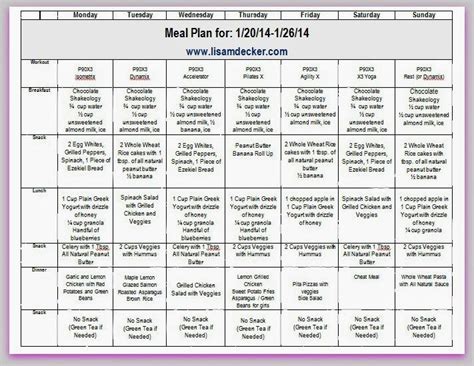 Printable Fast Metabolism Diet Meal Plan Printable Calendars At A Glance