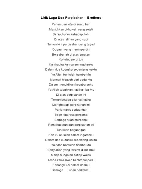 Lagu Pertemuan Perpisahan Lirik Dominikrtwagner