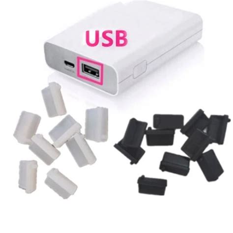 10-500pcs USB Hole Plug USB Dust Cover USB Master Dust Cap Silicone ...