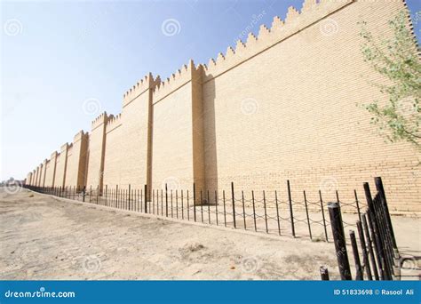 The Wall Of The City Of Babylon Stock Photo Image Of Province South