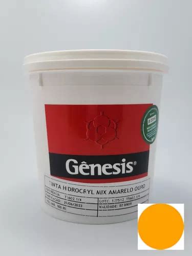 Tinta Serigrafia Hidrocryl Mix Amarelo Ouro 900ml Genesis MercadoLivre