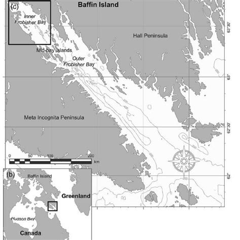 Digital Elevation Model And Bathymetry For Inner Frobisher Bay Figure