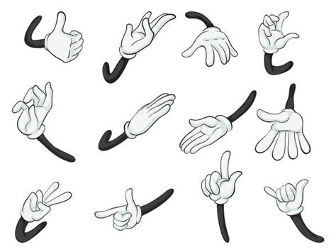 Cartoon Hands Free Stock Vectors